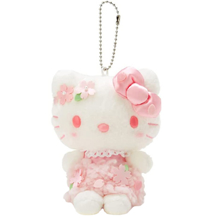日本三丽鸥樱花hellokitty凯蒂猫kt猫公仔玩偶娃娃毛绒包包挂件