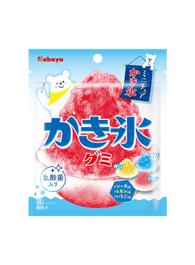 夏季限定kabaya卡巴也刨冰西瓜造型冰沙QQ软糖乳酸菌日本进口零食