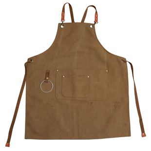 高级咖啡师围裙定制logo印字厨房家用餐饮专用防店馆工作服围腰水