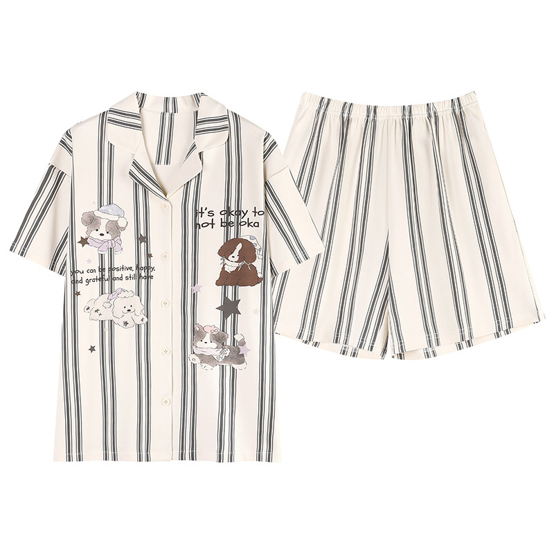 『小狗』卡通纯棉睡衣女款夏20睡衣/家居服套装
