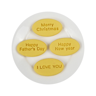 英文祝福饼干模具可定制新年节日文字圣诞生日曲奇按压烘焙工具