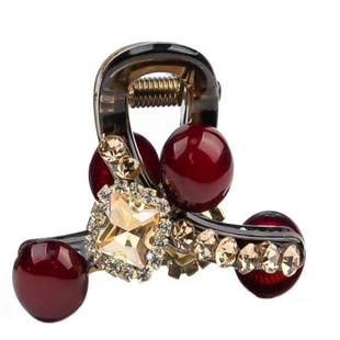 高级感方糖发夹女2025新款小号红豆抓夹简约百搭侧边刘海发卡头饰