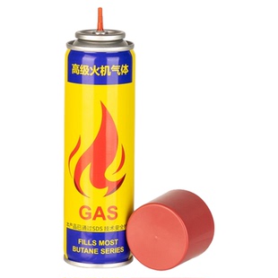 充气打火机气体家用点火器户外金属充气瓶专用气罐配件防风一次性