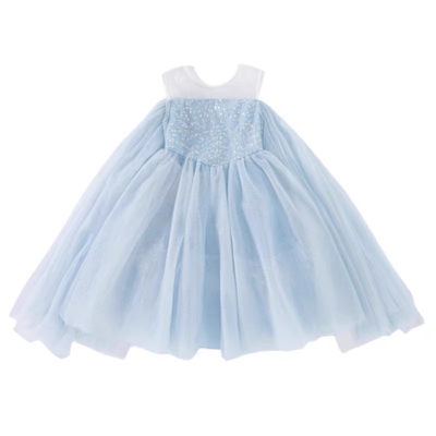 女童冰雪奇缘爱莎公主裙