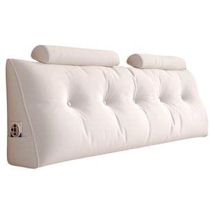 床头软包靠背垫2026新款榻榻米无床头靠垫三角床上大靠枕沙发背靠