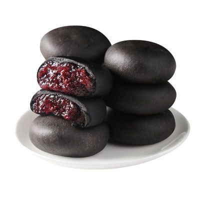 五黑桑葚紫米饼营养早餐零食