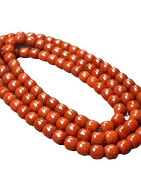 满肉天然南红玛瑙手链108颗