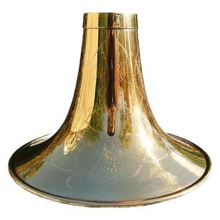 唢呐碗专业黄铜烤漆双面雕花喇叭民间红白事加厚DC降B大G大中小号