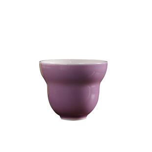 白瓷色釉功夫茶杯品茗杯创意葫芦福禄杯家用陶瓷单杯粉蓝紫个人杯