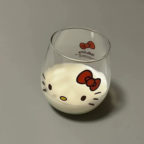 高透创意猫猫高硼杯子玻璃杯少女心家用水杯办公透明杯宿舍牛奶杯