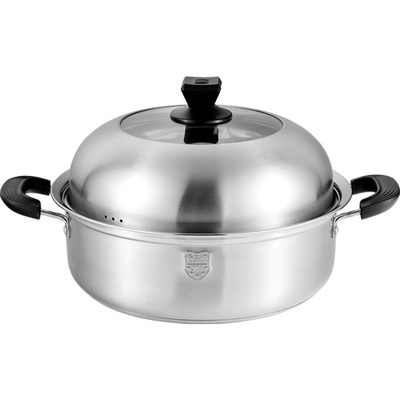 德国304不锈钢蒸煮两用锅食品级