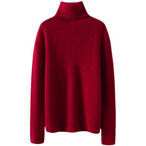 暖到起飞！加厚高领100%山羊绒衫女纯羊绒毛衣针织打底衫秋冬新款