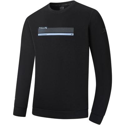 特步套头卫衣男2025年官方冬季休闲圆领男装运动上衣976429920160