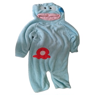 2025新款汉顿小丑鱼儿童连体睡衣女秋冬季抽象搞怪男女珊瑚绒睡衣