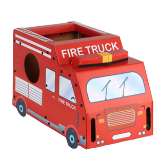 幼儿园儿童手工制作DIY纸板纸箱汽车玩具坦克飞机房子涂色鸦模型