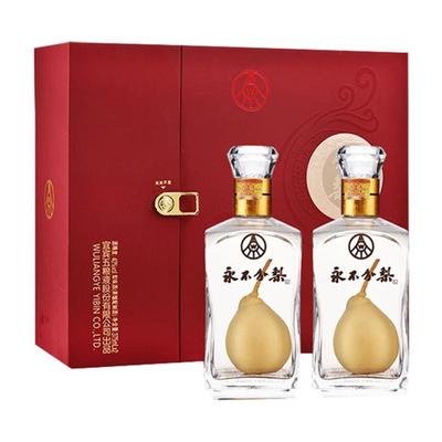 【酒厂直营】永不分梨双瓶礼盒(中国红)40度375mL*2送礼佳品