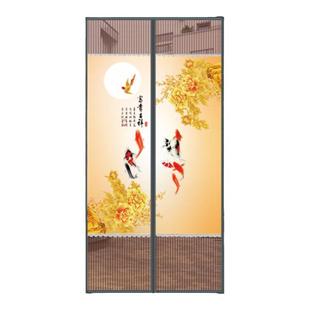 半隐私防蚊门帘卧室防偷窥纱门家用透气遮挡隔断帘免打孔磁吸门帘
