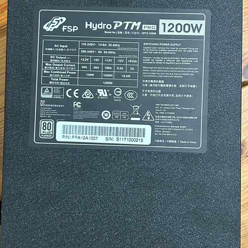 询价-全汉Hydro PTM Pro 1200W 电源，。