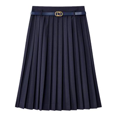 【绵羊毛】Laurel劳芮新款miu系航海百褶裙女LWL361Q00300