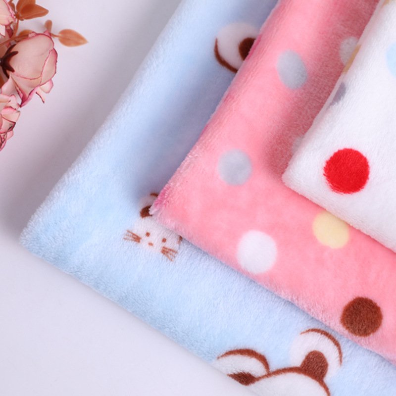 厂家直供法兰绒印花毛毯毯子家居睡衣面料 卧室宿舍毯子可加工