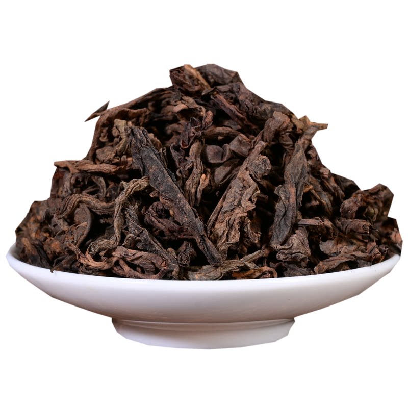 云南樟香普洱茶熟茶大叶散茶陈年老樟香布朗山古树散装茶叶500克