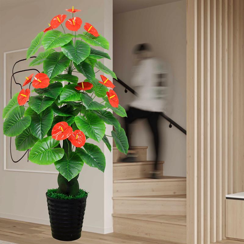 仿生绿植盆栽客厅室内落地装饰大型仿真植物金桔假树假花盆景摆件