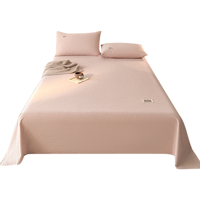 简约棉麻单层薄床单榻榻米炕单