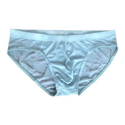 男三角内裤冰丝提花透气性感低腰
