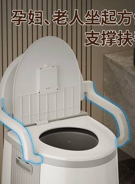 可移动马桶老人孕妇月子坐便器家用便携式成人尿桶便盆坐便椅农村