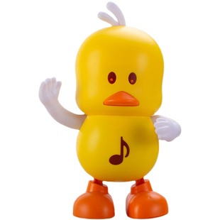 会唱歌跳舞小黄鸭灯光音乐摇摆小鸭子宝宝练习抬头电动机器人玩具