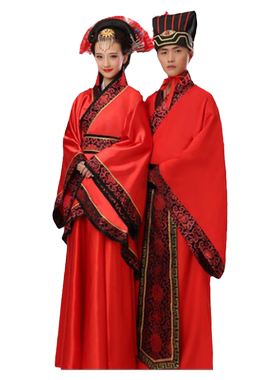 20新款古装红色娘郎中式结婚喜服