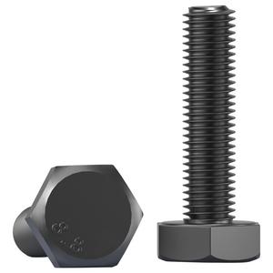 M4M5M6M8M10M12M16M20 8.8级发黑外六角螺丝螺栓黑色六角头GB5783