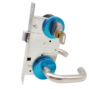 电梯机房门锁江风牌JF-808防火锁芯不锈钢消防门锁通道门锁管井锁