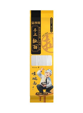 金沙河粗条筋道手工扯面120g
