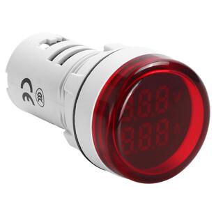 正泰高精度电压电流表数显双显交流数字小型指示灯型配电柜多色红