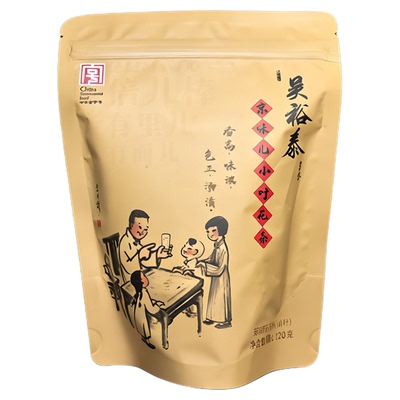 北京吴裕泰茉莉花茶叶京味儿小叶花茶冷泡七窨浓香型120g自封袋装