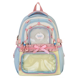 初中女生书包高颜值可爱轻便小学生大容量中学生高中生双肩背包女