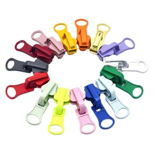 旋转头5号树脂拉链头双面穿拉头开口双开拉链外套羽绒服拉锁配件