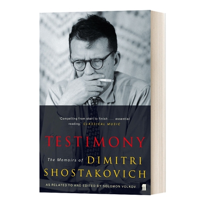 英文原版 Testimony Testimony Dmitri Dmitrievich Shostakovich 见证 肖斯塔科维奇回忆录 豆瓣高分 英文版 进口英语书籍