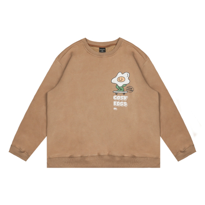 韦恩泽维尔加绒圆领套头卫衣