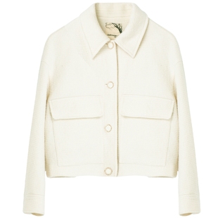 布景毛呢外套女短款冬季新品简约淑女翻领直筒含羊毛大衣1156