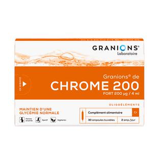 Granions格兰宁控糖铬安瓶阻断碳糖提代谢腰线体重大基数管理6盒