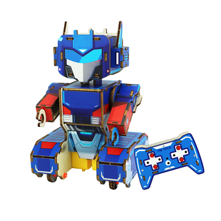 科技小制作手工diy材料学霸玩具遥控机器人创新大赛做品科学发明