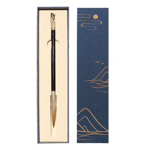 湖羊牌纯狼毫毛笔专业级高档套装初学者成人书法专用书法家大中小号行楷书行书国画牛角斗正品善琏湖笔批发