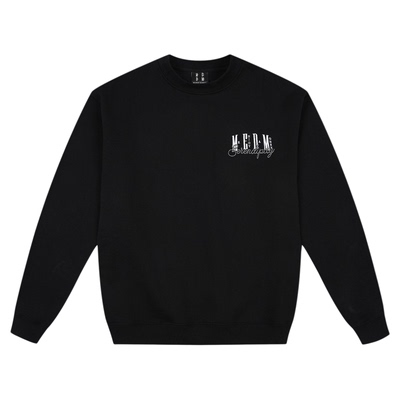 MEDM加绒圆领套头卫衣情侣款