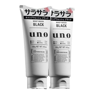 uno男士活性炭控油洗面奶130g2支