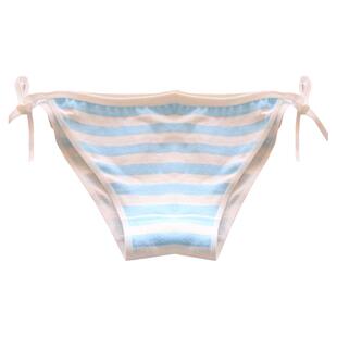包邮初音蓝白条日系软妹黑白纯色胖次条纹内裤甜美系带字母内裤女