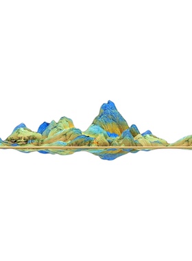 客厅新中式背有靠山装饰画