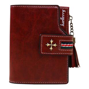 步跃伦钱包女短款2025新款时尚简约折叠零钱包多卡位卡包钱包一体