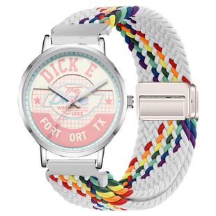 适用Dickies男女新款学生手表表带磁吸编织透气石英表CL541腕带